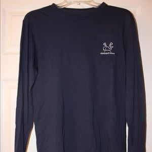 Long Sleeve VV Boys Large Lax Whale Graphic Tee